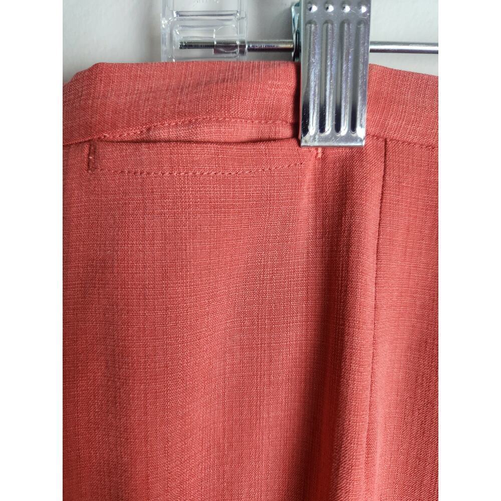 Tommy Bahama womens silk blend pants sz 10 coral ankle resort vacation Career - Picture 2 of 10